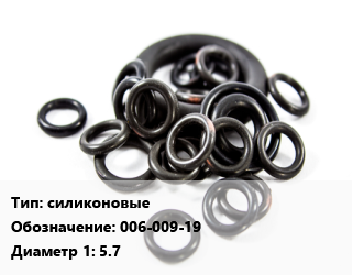 Кольцо РТИ силиконовые 006-009-19 D=5.7, 1.9, шт цена от 203.32 Тг / шт, где купить, условия доставки в Алматы и Алматинской области